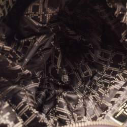 Pre Owned Carolina Herrera Grey Quilted Leather Pleated Chain Hobo