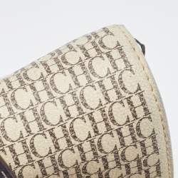 Pre Owned Carolina Herrera Multicolor Signature Coated Canvas and Leather Carry On Bandoulière Shoulder Bag