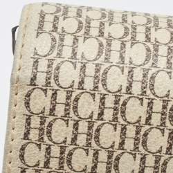 Pre Owned Carolina Herrera Multicolor Signature Coated Canvas and Leather Carry On Bandoulière Shoulder Bag