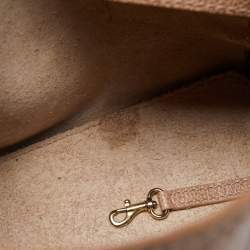 Carolina Herrera Beige Leather Minuetto Top Handle Bag