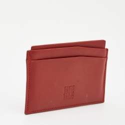 Carolina Herrera Red Leather Card Case