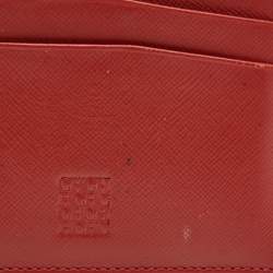 Carolina Herrera Red Leather Card Case