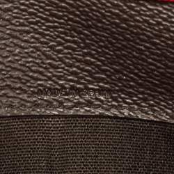 Pre Owned Carolina Herrera Red/White Monogram Coated Canvas and Leather Wallet On Chain