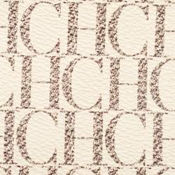 Pre Owned Carolina Herrera Red/White Monogram Coated Canvas and Leather Wallet On Chain