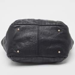 Pre Owned Carolina Herrera Black Leather Audrey Shoulder Bag