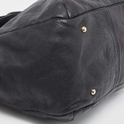 Pre Owned Carolina Herrera Black Leather Audrey Shoulder Bag