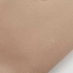 Carolina Herrera Beige Leather Minueto Flap Top Handle Bag