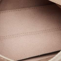 Carolina Herrera Beige Leather Minueto Flap Top Handle Bag