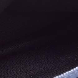 Carolina Herrera Metallic Green Monogram Leather Top Handle Bag