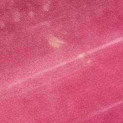 Pre Owned Carolina Herrera Purple Monogram Embossed Leather Top Handle Bag