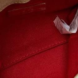 Carolina Herrera Tricolor Monogram Coated Canvas and Leather Mini Flap Top Handle Bag