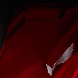 Pre Owned Carolina Herrera Multicolor Printed Fabric and Leather Metal Flap Top Handle Bag