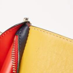 Carolina Herrera Multicolor Monogram Coated Canvas and Leather Patchwork Flap Tote