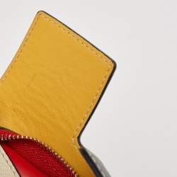 Carolina Herrera Multicolor Monogram Coated Canvas and Leather Patchwork Flap Tote