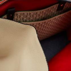 Carolina Herrera Multicolor Monogram Coated Canvas and Leather Patchwork Flap Tote