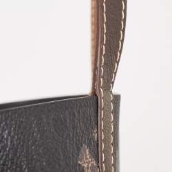 Carolina Herrera Black/Brown Monogram Coated Canvas and Leather Matryoshka Tote