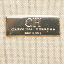 Carolina Herrera Pink Quilted Leather Frame Chain Clutch