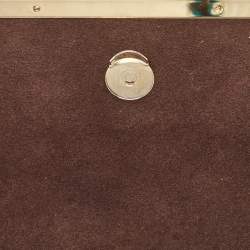 Carolina Herrera Brown/Beige Leather Camelot Colorblock Top Handle Bag