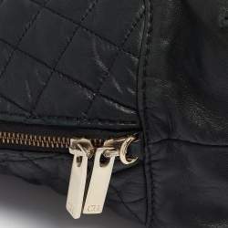 Carolina Herrera Quilted Leather Logo Chain Satchel