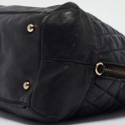 Carolina Herrera Quilted Leather Logo Chain Satchel