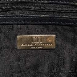 Carolina Herrera Quilted Leather Logo Chain Satchel