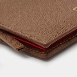 Carolina Herrera Brown Leather CHHC Bifold Wallet