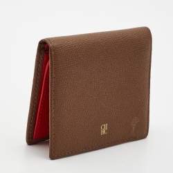 Carolina Herrera Brown Leather CHHC Bifold Wallet