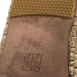 Pre Owned Carolina Herrera Woven Ballet Flats Size 39