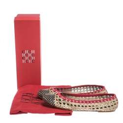 Pre Owned Carolina Herrera Woven Ballet Flats Size 39