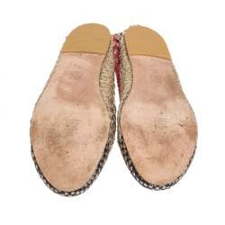 Pre Owned Carolina Herrera Woven Ballet Flats Size 39