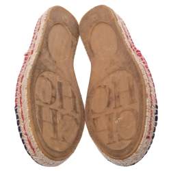 Carolina Herrera Two Tone Canvas Espadrilles Size 37
