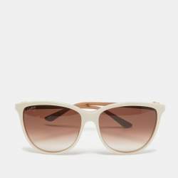 Cartier Cream/Brown Gradient CT0186S Cat Eye Sunglasses