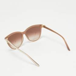 Cartier Cream/Brown Gradient CT0186S Cat Eye Sunglasses