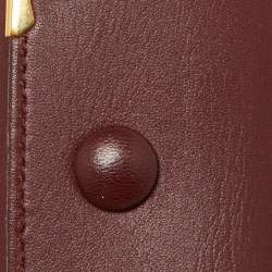 Pre Owned Cartier Burgundy Leather Must de Cartier Key Holder