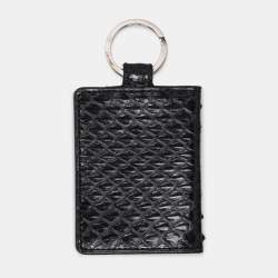 Cartier Black Python Photo Holder Keychain