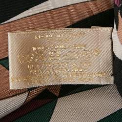 Cartier Multicolor Geometric Print Silk Square Scarf 