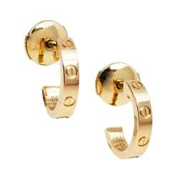 مملوكة مسبقًا Cartier Love 18K Yellow Gold Stud Earrings