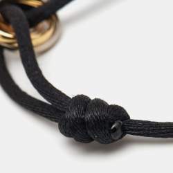Pre Owned Cartier Trinity 18k Three Tone Gold Adjustable Cord Bracelet