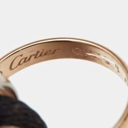 Pre Owned Cartier Trinity 18k Three Tone Gold Adjustable Cord Bracelet