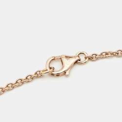 Pre Owned Cartier Love Interlocking Loop 18k Rose Gold Bracelet