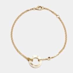 Pre Owned Cartier Love Diamond 18k Yellow Gold  Bracelet