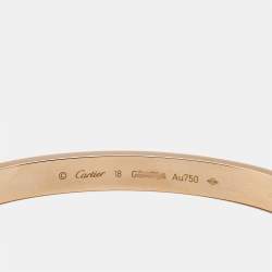 Pre Owned Cartier Love 18k Rose Gold Bracelet 18
