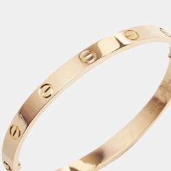 Pre Owned Cartier Love 18k Rose Gold Bracelet 18