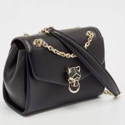 Cartier Black Leather Mini Graphique de Cartier Shoulder Bag