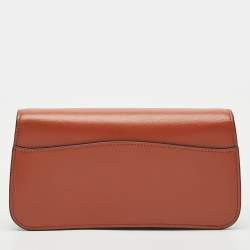 Pre Owned Cartier Brown Leather Small Panthere C De Cartier Model Chain Bag