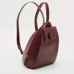 Pre Owned Cartier Burgundy Leather Happy Birthday Backpack