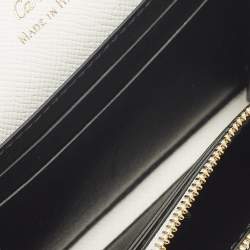 مملوكة مسبقًا Cartier Double C De Cartier White Leather Card Case