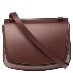 Cartier Dark Red Leather Must C Saddle Bag