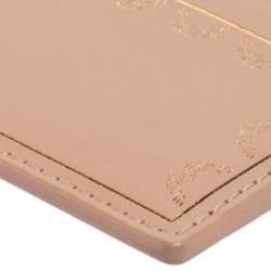 مملوكة مسبقًا Cartier Beige Leather Simple Card Holder 