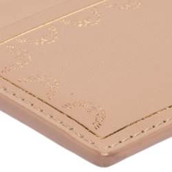 مملوكة مسبقًا Cartier Beige Leather Simple Card Holder 